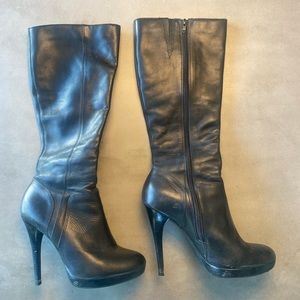Aldo Black Leather Boots